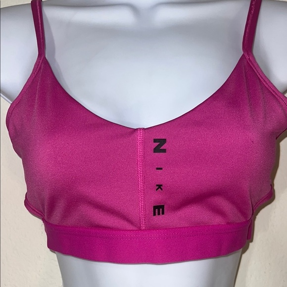Nike Pink Sports Bra with Racerback Design - Picture 1 of 6